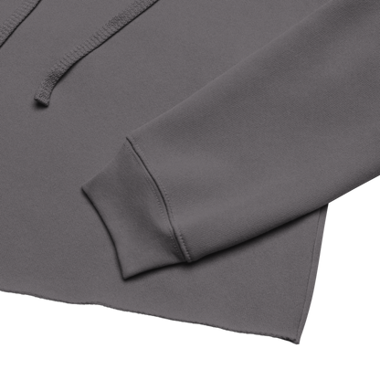 Women's Cropped Fleece Hoodie - Soft & Stylish