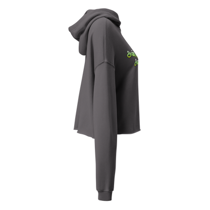 Women's Cropped Fleece Hoodie - Soft & Stylish